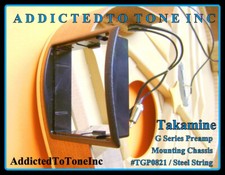 Telaio di montaggio preamplificatore Takamine assemblaggio COMPLETO / stringa ACCIAIO serie G