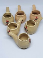 KAMBUSA L'AMARICANTE BICCHIERE BICCHIERINO PUBBLICITARIO LIQUORE PIPA VINTAGE