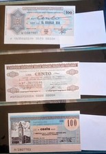 Catalogo Mini Assegni tra cui uno raro della BANCA POPOLARE DI BERGAMO