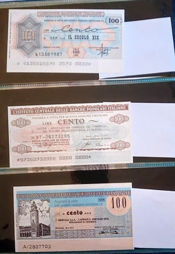 Catalogo mini assegni tra cui - assegni,