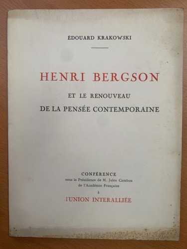 Henri bergson renouveau - bergson,