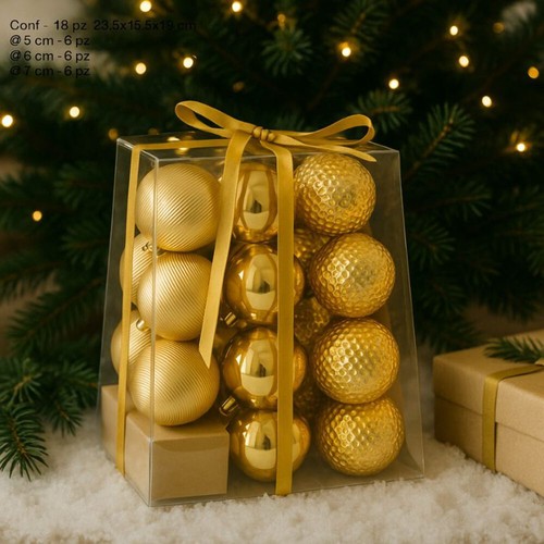 Palline albero natale oro - albero,