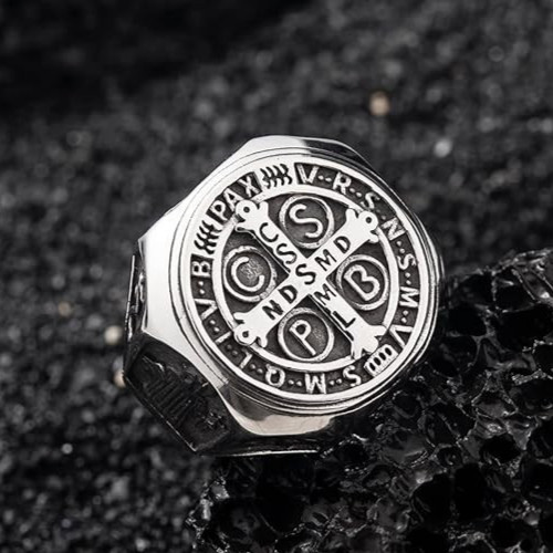 Anello san benedetto esorcismo - san,