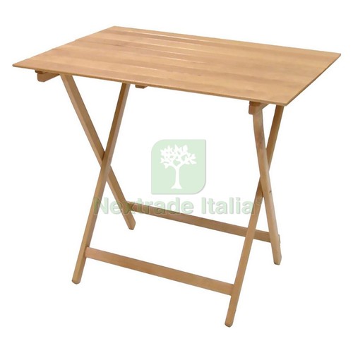 1pz tavolo legno pieghevole - 1pz,