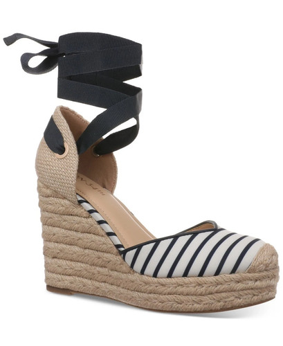 Sandali con zeppa righe - zeppa,