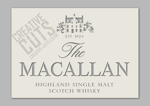 Macallan whiskey stencil - whiskey,
