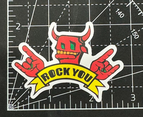Rock you adesivo decalcomania - rock, you!