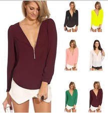 Maglia Donna Woman Top con Zip