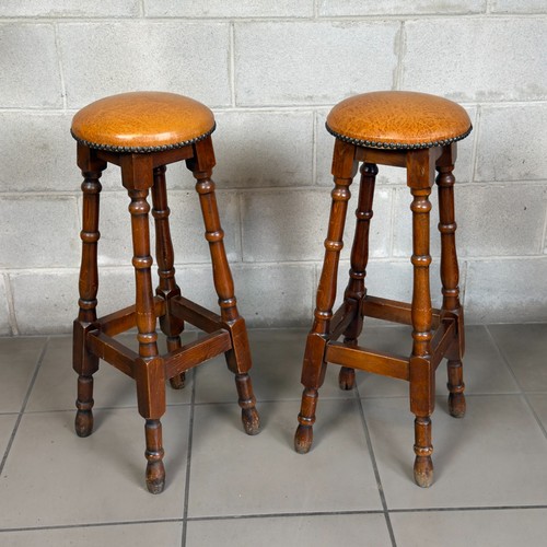 Antica coppia sgabelli bar - coppia,