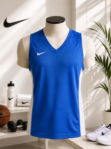 Nike canotta uomo blu bianco - nike, l