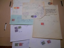 MARCHE DA BOLLO REGNO REPUBBLICA ITALIA LOTTO DOCUMENTI CON MARCHE CONSOLARI