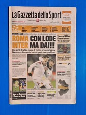 GAZZETTA DELLO SPORT 27 NOVEMBRE 2008 INTER-PANATHINAIKOS 0-1 ROMA 1-3 TOTTI