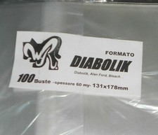 100 BUSTE WR "DIABOLIK" 131x178 mm x DIABOLIK, KRIMINAL, SATANIK, ALAN FORD