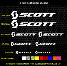 Convient à Scott 8 Stickers Autocollants Adhésifs - Vtt Velo Mountain Bike Dh