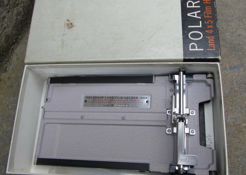 Polaroid land 4x5 - land, holder