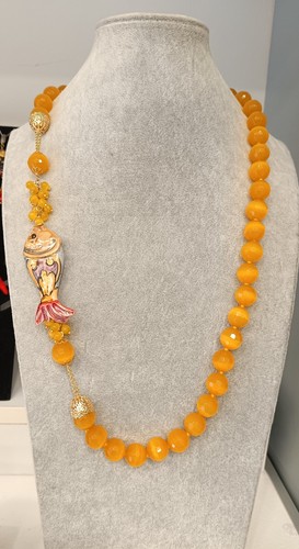 Collana artigianale agata - artigianale,