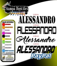 2  NOMI PERSONALIZZATI x