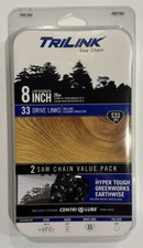 2 Pack TRILINK S33 Chain For 8in 8" Pole Saws .043 3/8"LP 5/32" File Size NEW