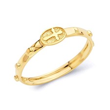 14k Yellow Gold 2mm Religious