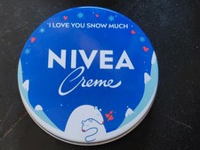 Scatola latta vuota NIVEA CREME  I love you snow much   edizione limitata