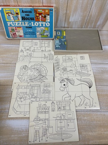 Gioco lotto puzzle vintage - gioco,