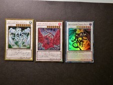 YUGIOH! - DRAGO POLVERE DI STELLE + ROSA NERA + DRAGO ROSSO - OTTIME CONDIZIONI