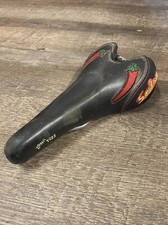 Sella bici salsa vintage Zona Tres sella mtb mountain bike anni 90 moto peperoncino