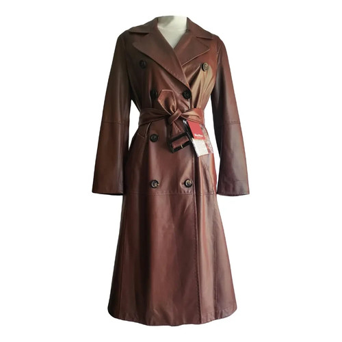 Real leather coat cappotto - real,