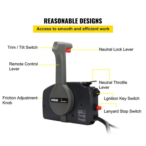 7pin outboard remote - remote, control