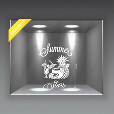 wall stickers adesivi murali vetrofania vetrine bar estate summer tropical a0881