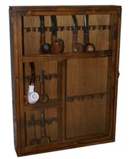 Portapipe vetrina in legno