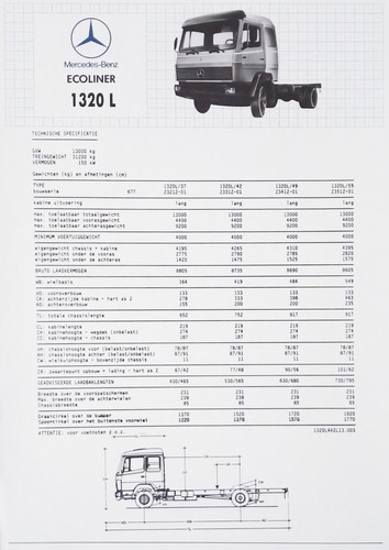 Camion mercedes benz 1320 - camion, l