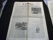 giornali d'epoca -quotidiani-il popolo-maggio 1963