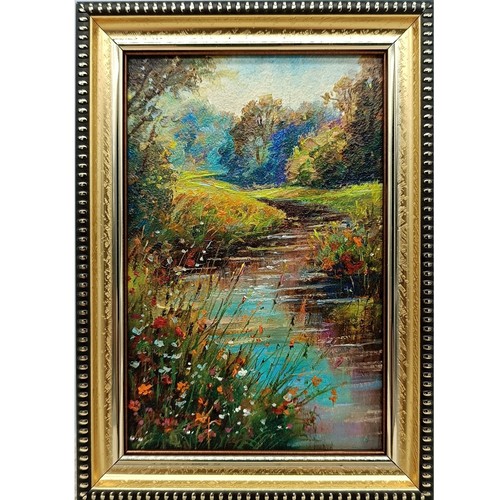 Quadro olio originale forest - quadro,