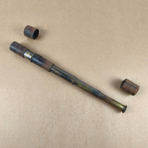 Antico telescopio ottone - telescopio, a