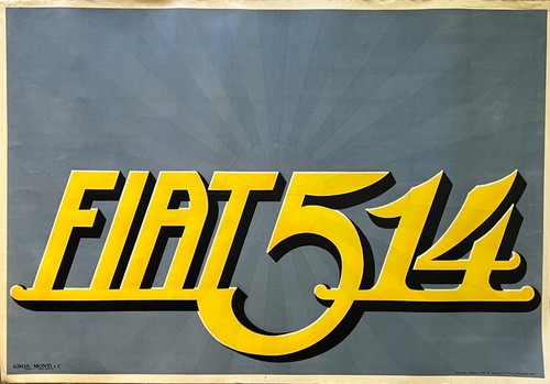 Fiat 514 manifesto telato - fiat,