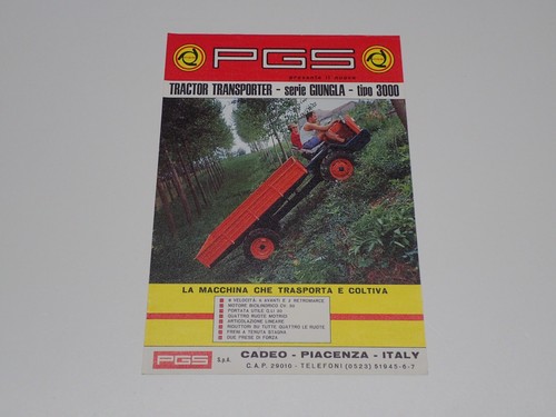 Pgs trattore giungla depliant - trattore,