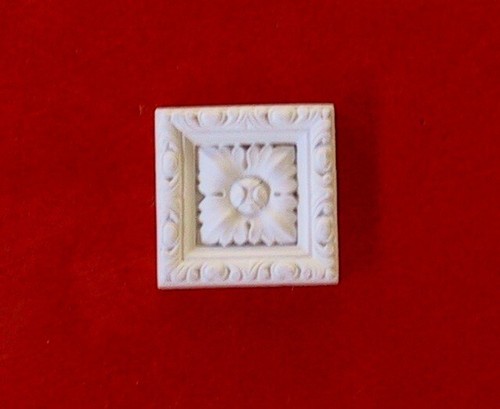 Borchia gesso bianca - gesso, bb