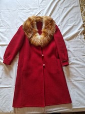 Cappotto in pura lana rosso
