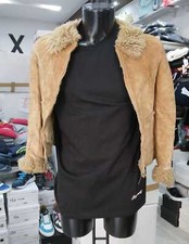 GIUBBOTTO URBAN BABE Bambina Child Marrone  in vera pelle tg 8 anni  MON 1002 LZ