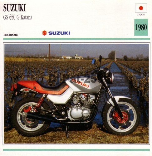 Fiche moto suzuki 650 - fiche, gs