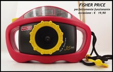 FISHER PRICE in MACCHINA FOTOGRAFICA da 35 mm RULLINO di VINTAGE FUNZIONANTE