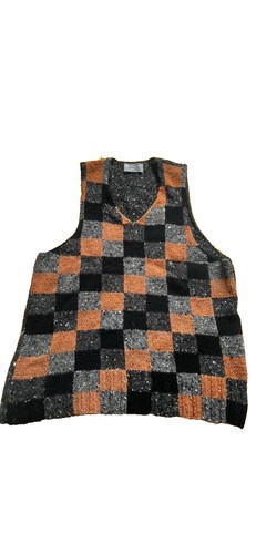 Gilet maglia scacchiera - gilet, a