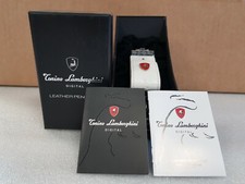TONINO LAMBORGHINI DIGITAL PORTACHIAVI IN PELLE BIANCO CON PENDRIVE DA 8GB