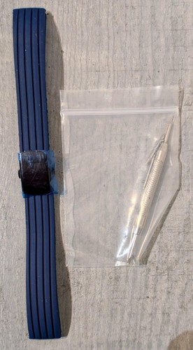 Cinturino orologio blu - cinturino, in