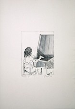 Bruno CARUSO, Acquaforte cm. 50x35 (parte incisa cm 20x15) anno 1983 es: 125/150