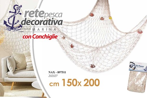 Rete pesca decorativa con - da,