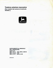 JOHN DEERE : TRAZIONE ANTERIORE MECCANICA ( X  trattori con matricola 450 000 L)