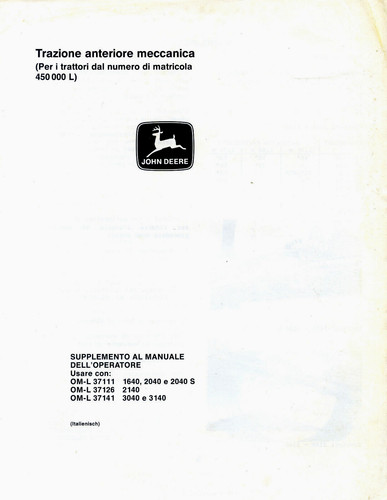 John deere trazione - john, :