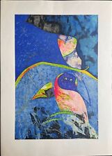 Gianni Dova serigrafia su carta 91x66 cm 139/145 firmata e numerata a matita